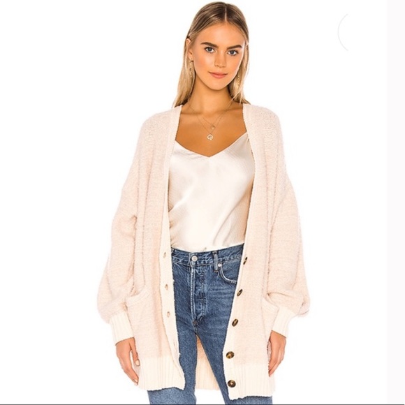 NWOT Free People Snow Drop Cardigan Sweater Z11-3 - Picture 4 of 5